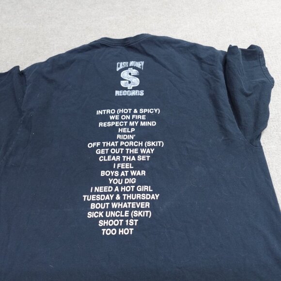 Hot Boys Shirt 2XL Double Sided 2016 Official Cash Money Records - Picture 8 of 9